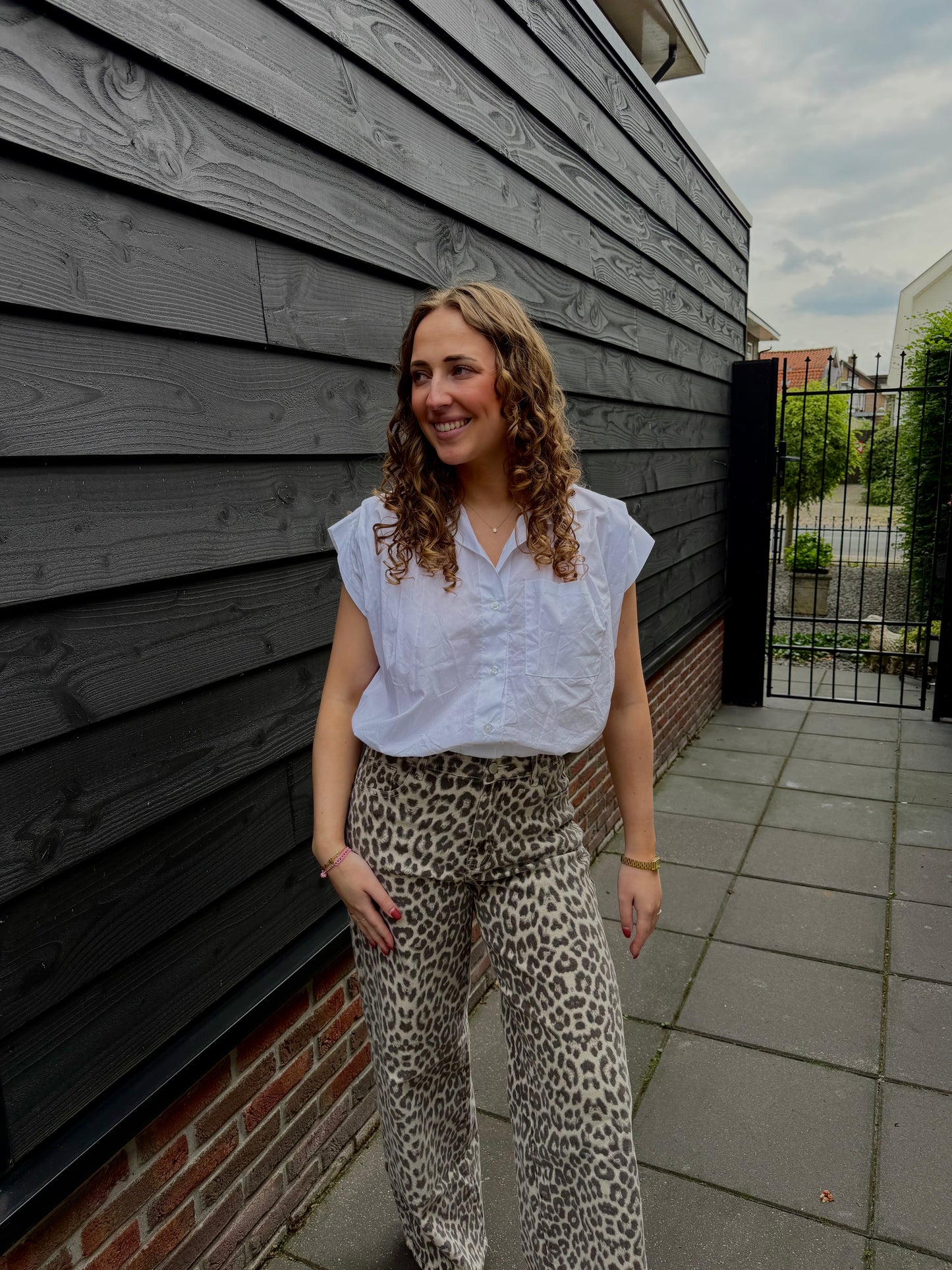 Julie Cotton Blouse Wit