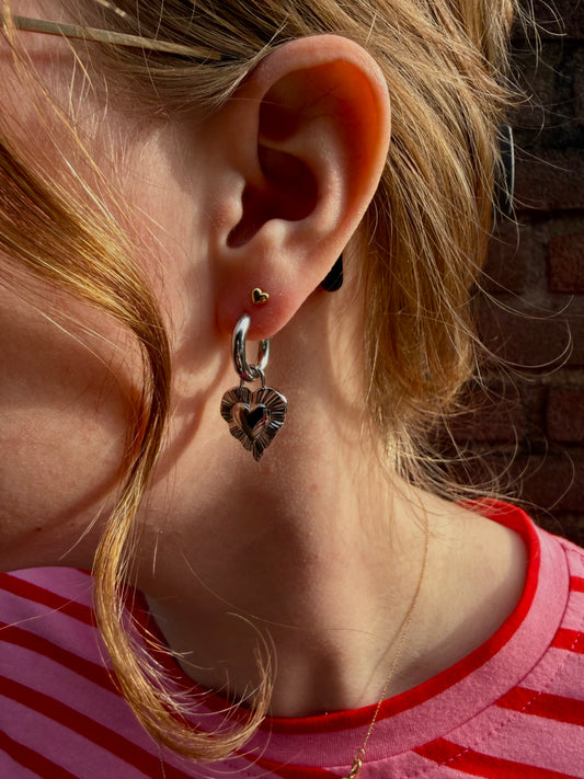 Rosy Oorbellen - Zilver