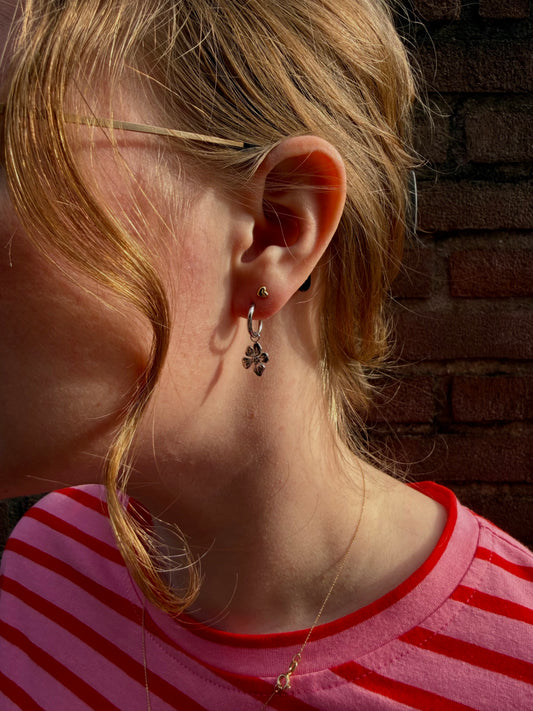 Bloom Oorbellen - Zilver