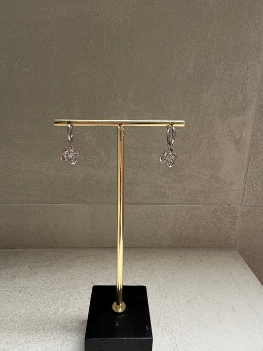 Bloom Oorbellen - Zilver