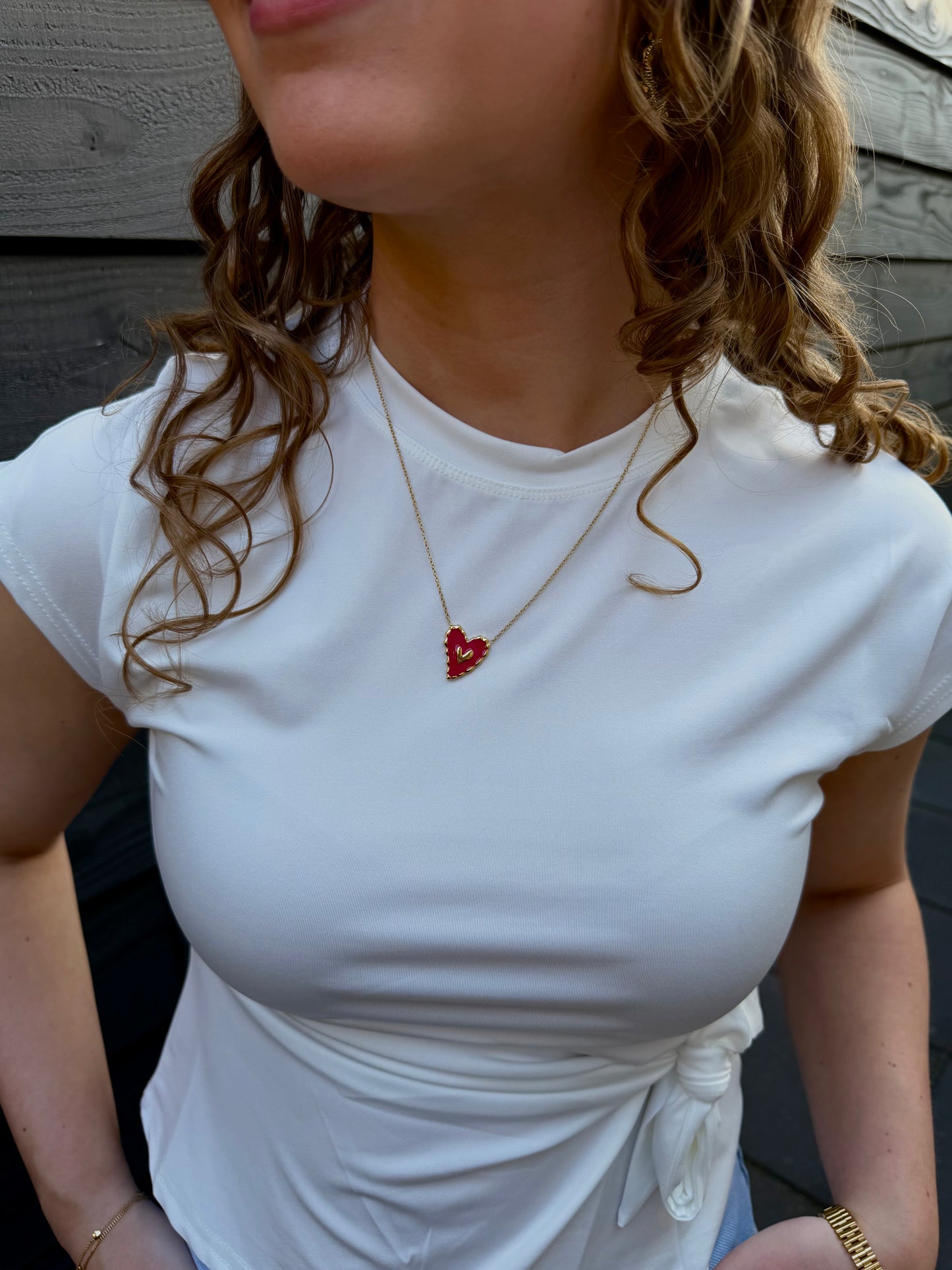 Ruby Ketting - Goud