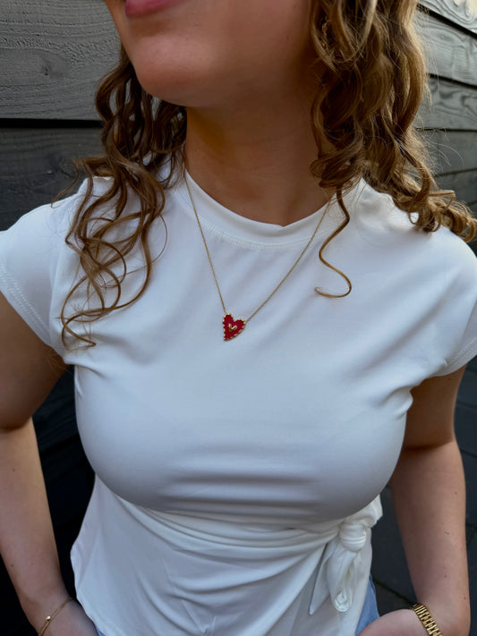 Ruby Ketting - Goud